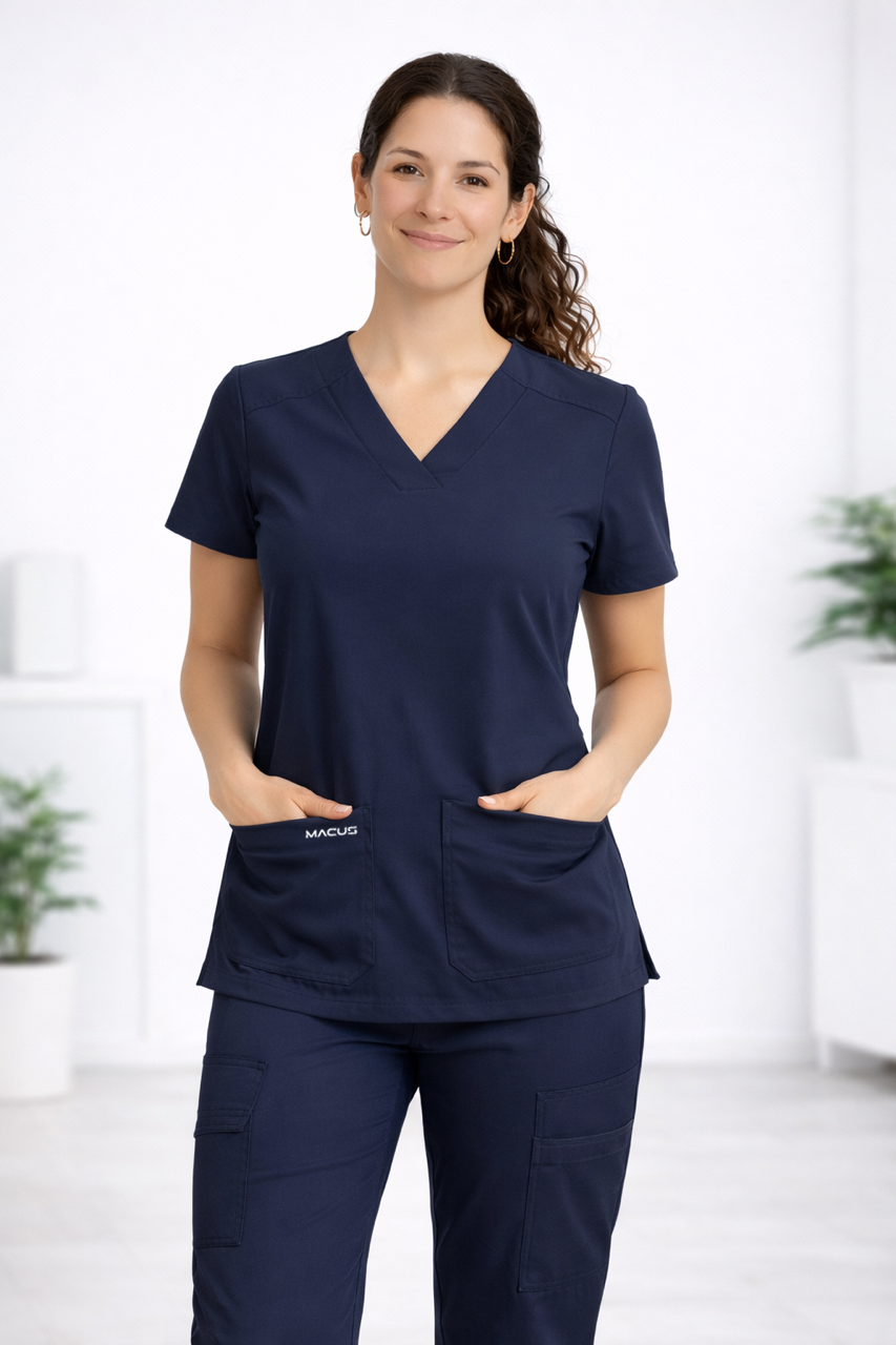 Uniforme Clínico Completo - Mujer - Azul Marino