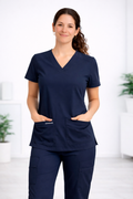 Blusa Clínica Mujer - Azul Marino