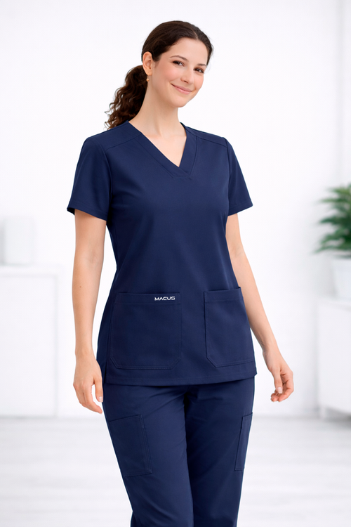 Blusa Clínica Mujer - Azul Marino