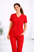 Blusa Clínica Mujer - Rojo