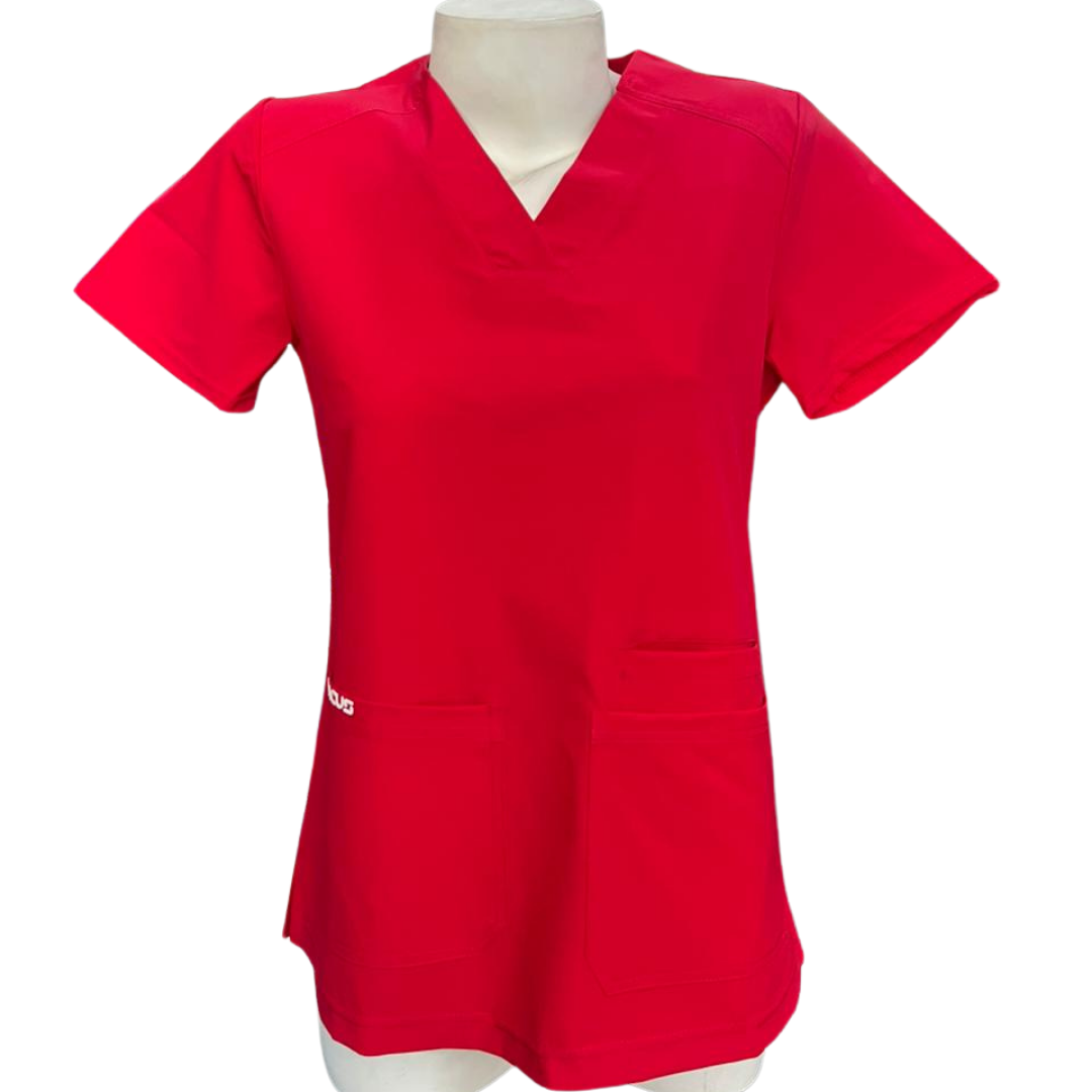 Blusa Clínica Mujer - Rojo