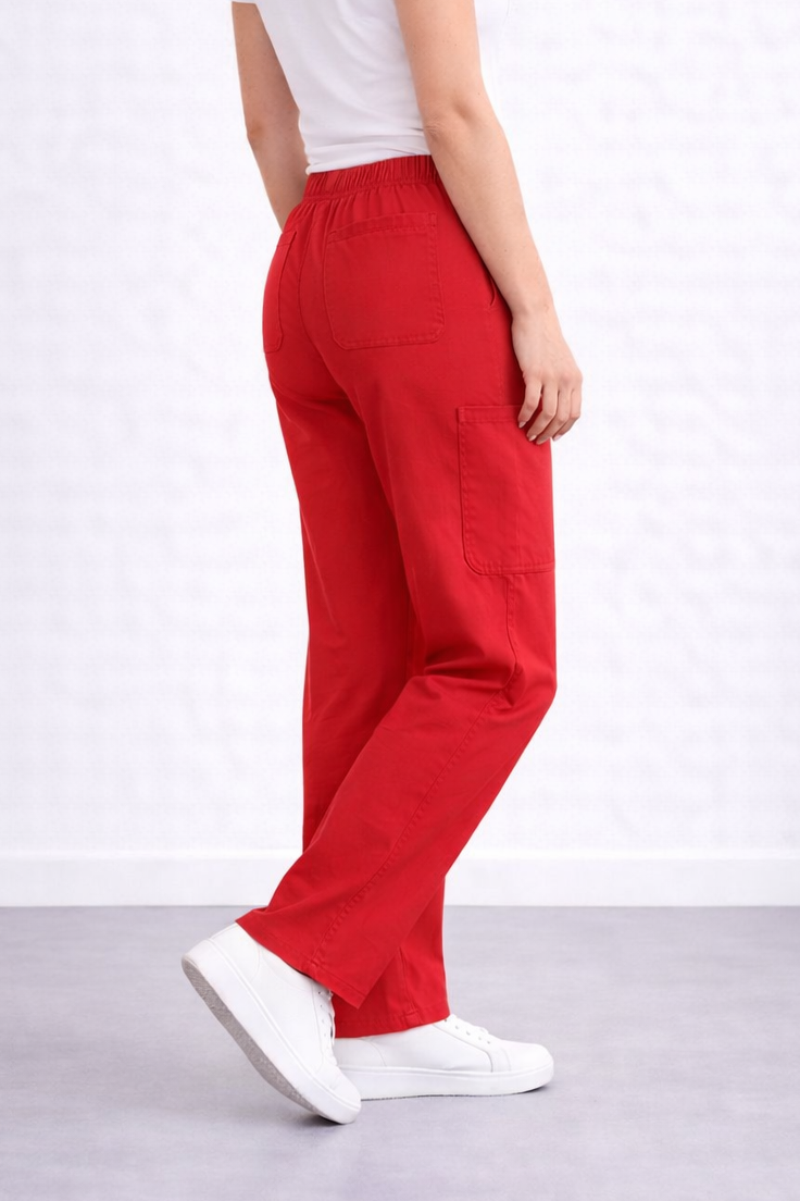 Uniforme Clínico Completo - Mujer - Rojo