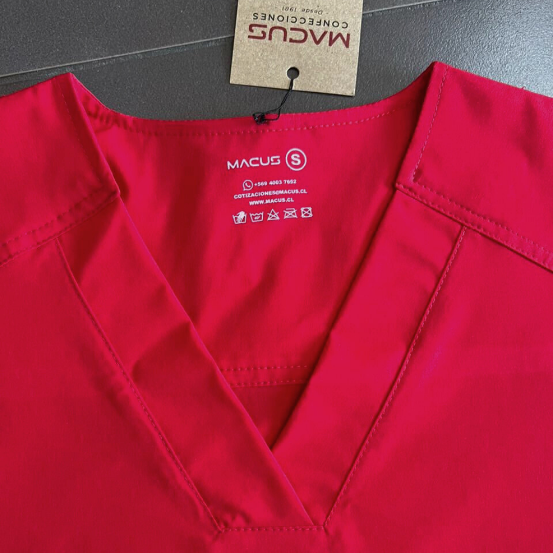 Blusa Clínica Mujer - Rojo