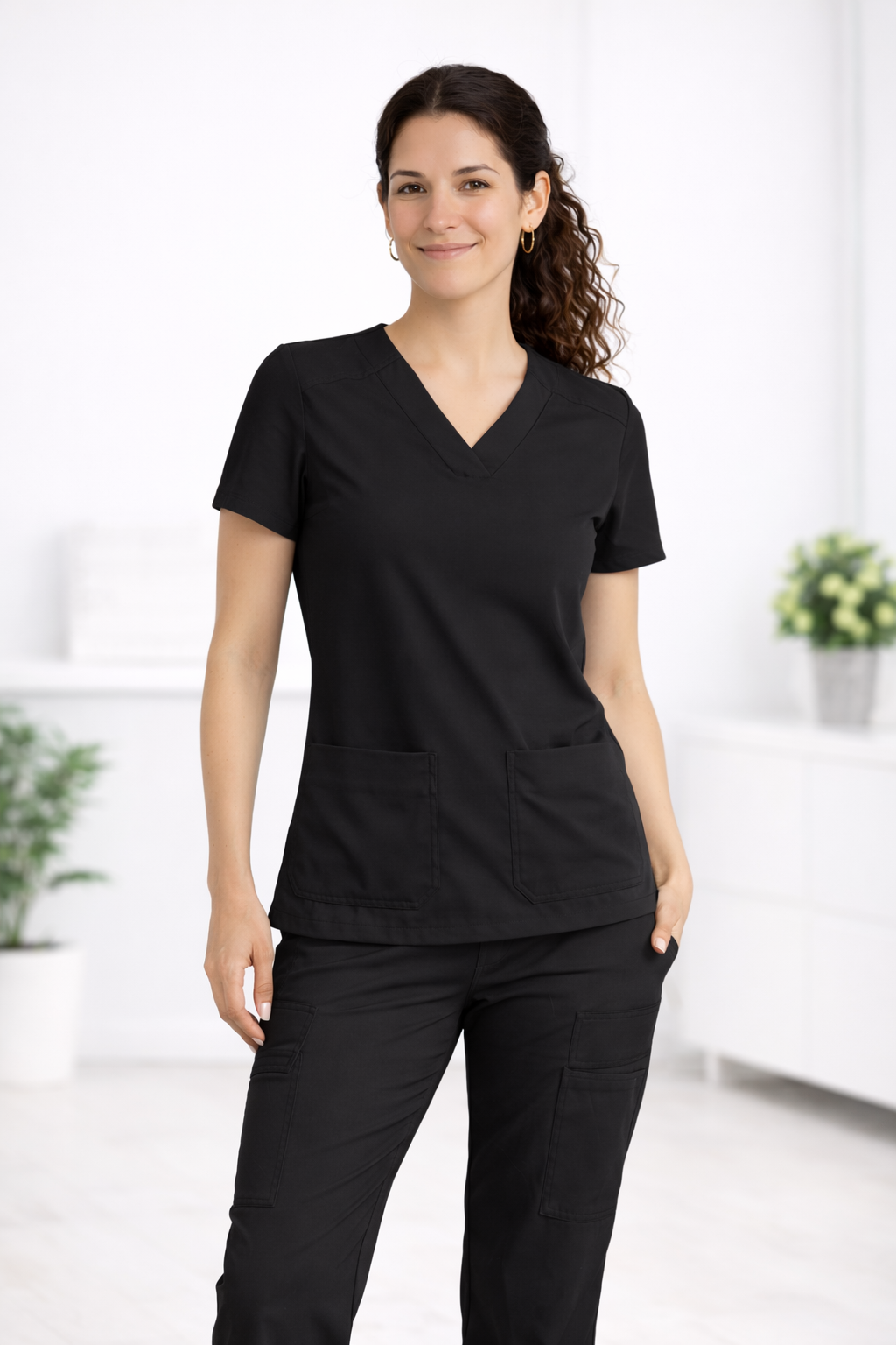 Uniforme Clínico Completo - Mujer - Negro