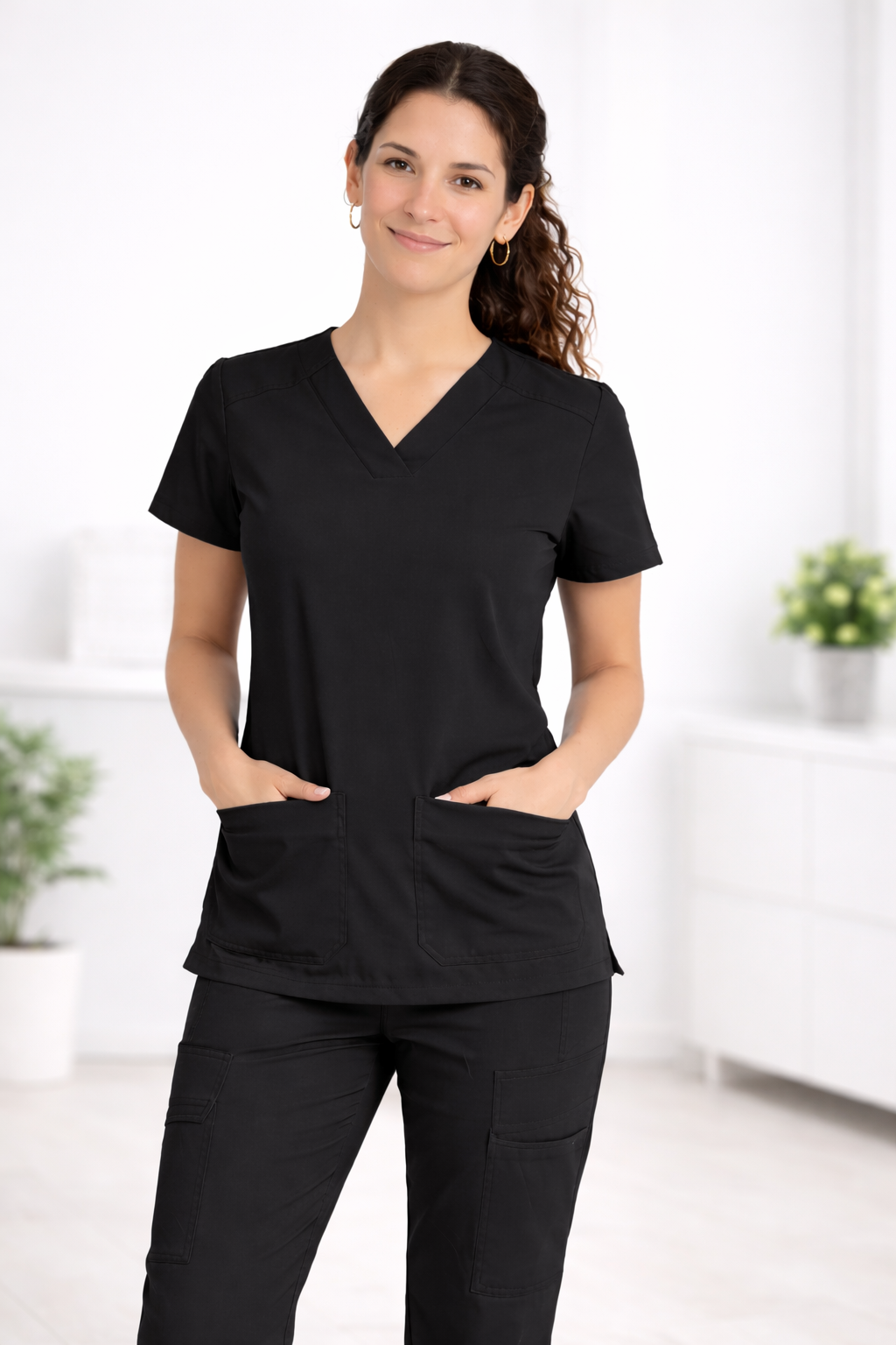 Uniforme Clínico Completo - Mujer - Negro