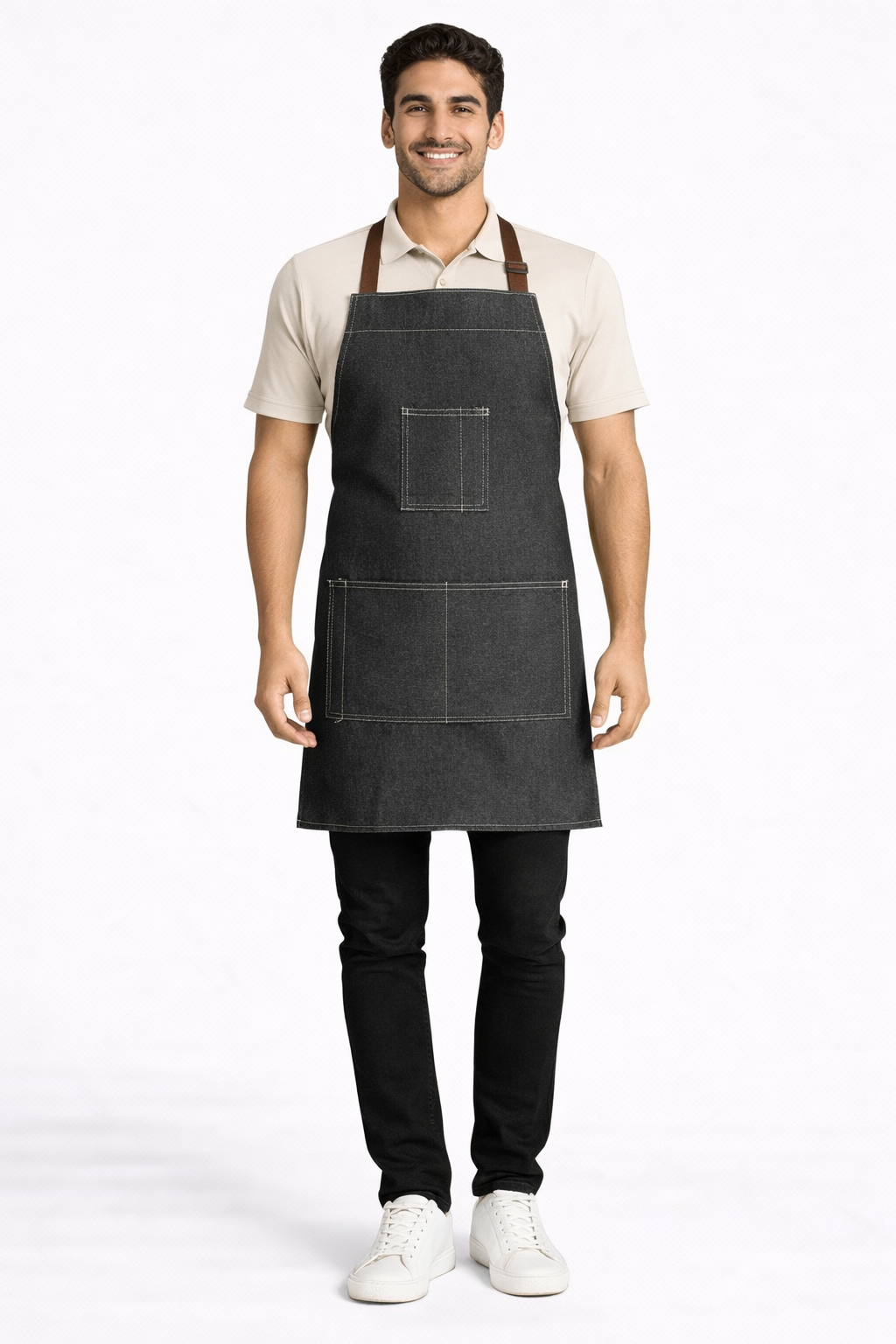 Pechera Mezclilla - Negro