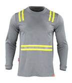 Polera Híbrida Alta Visibilidad Manga Larga